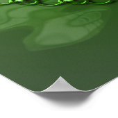 Green Celtic Dragon Poster (Ecke)