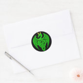 Green Celtic Dragon Stickers (Umschlag)