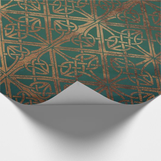 Green Celtic Geschenkpapier (Ecke)