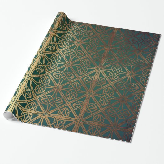 Green Celtic Geschenkpapier (Ungerollt)