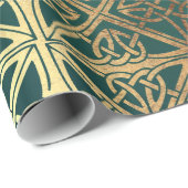 Green Celtic Geschenkpapier (Rolleneckpunkt)