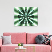 Green Celtic Knot Art Leinwanddruck (Insitu (Wohnzimmer))