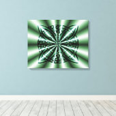 Green Celtic Knot Art Leinwanddruck (Insitu (Holzboden))