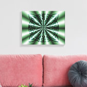Green Celtic Knot Art Leinwanddruck (Insitu (Wohnzimmer))
