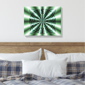 Green Celtic Knot Art Leinwanddruck (Insitu (Schlafzimmer))
