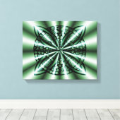 Green Celtic Knot Art Leinwanddruck (Insitu (Holzboden))