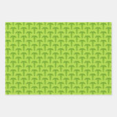 Green Celtic Knot Caduceus Geschenkpapier Set (Vorderseite)