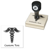 Green Celtic Knot Caduceus Gummistempel (Stempel)