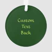 Green Celtic Knot Caduceus Ornament (Rückseite)
