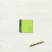 Green Celtic Knot Caduceus Post-it Klebezettel (Auf Schreibtisch)