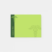Green Celtic Knot Caduceus Post-it Klebezettel (Vorderseite)