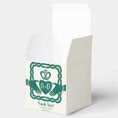 Green Celtic Knot Claddagh Irish Wedding Vielen Da Geschenkschachtel (Geöffnet)