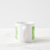 GREEN CELTIC KNOT Espresso Cup Espressotasse (Rückseite)