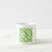 GREEN CELTIC KNOT Espresso Cup Espressotasse (Vorderseite)