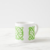 GREEN CELTIC KNOT Espresso Cup Espressotasse (Vorderseite Rechts)