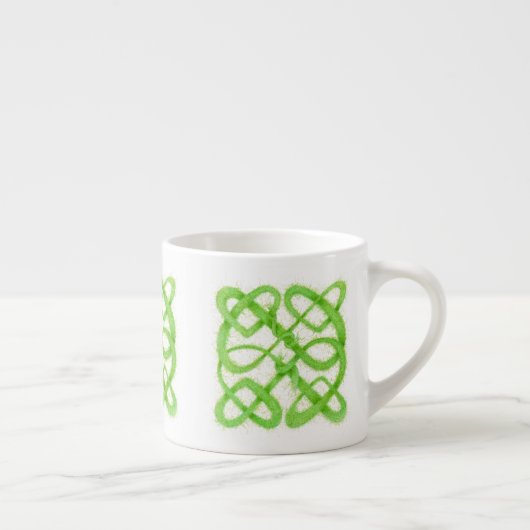 GREEN CELTIC KNOT Espresso Cup Espressotasse (Rechts)