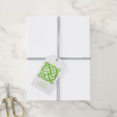 GREEN CELTIC KNOT-Geschenktasten Geschenkanhänger (Mit Garn)