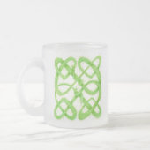 GREEN CELTIC KNOT Mattiert Glass Tasse (Links)