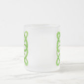 GREEN CELTIC KNOT Mattiert Glass Tasse (Mittel)