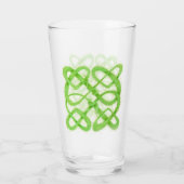 GREEN CELTIC KNOT Pint Trinkglas Glas (Rückseite)