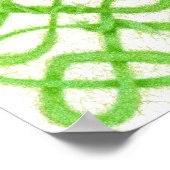 GREEN CELTIC KNOT Poster Print (Ecke)