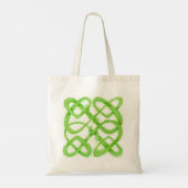 GREEN CELTIC KNOT Totbeutel Tragetasche (Rückseite)