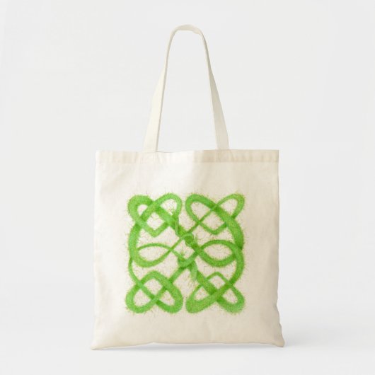 GREEN CELTIC KNOT Totbeutel Tragetasche (Vorne)