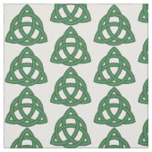 Green Celtic Knot Triquetra Muster Stoff (Muster)