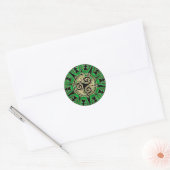 Green Celtic Triskele Mandala Sticker (Umschlag)