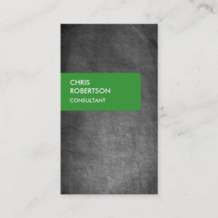 Green Chalkboard Grau attraktive Visitenkarte