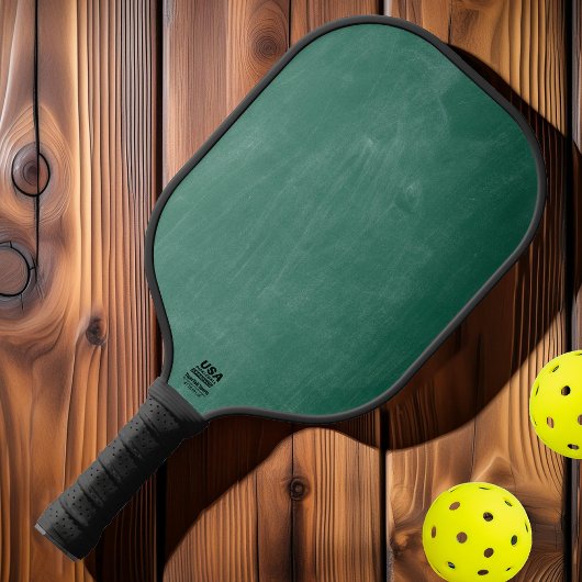 Green Chalkboard Pickleball Schläger
