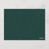 Green Chalkboard Retro Rezept Card Küche Tools Postkarte (Rückseite)