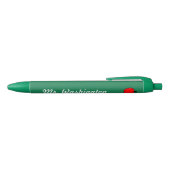 Green Chalkboard Teacher's Apple Pen Kugelschreiber (Oberseite)
