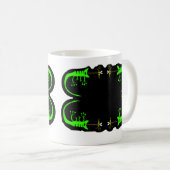 Green Chameleon Coffee Tasse (VorderseiteRechts)