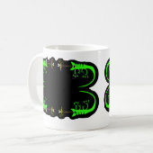 Green Chameleon Coffee Tasse (Vorderseite Links)