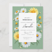Green Chamomile Bridal Dusche Einladung (Vorderseite)