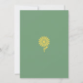 Green Chamomile Bridal Dusche Einladung (Rückseite)