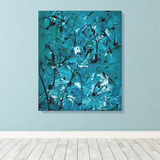 Green Chaos Leinwanddruck (Insitu (Holzboden))