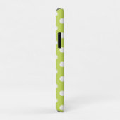 Green Chartreuse & White Polka Dot Case-Mate iPhone Hülle (Hinten/Rechts)