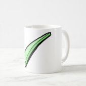 Green Check Mark Tick Symbol Kaffeetasse (VorderseiteRechts)