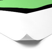 Green Check Mark Tick Symbol Poster (Ecke)