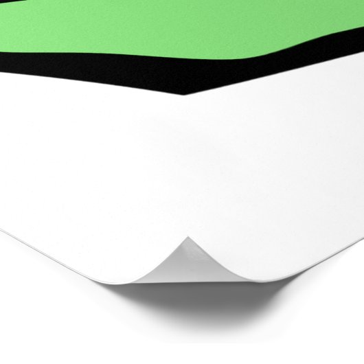 Green Check Mark Tick Symbol Poster (Ecke)