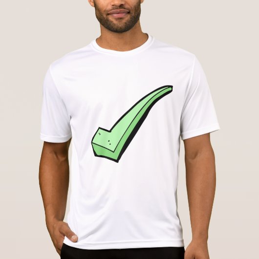 Green Check Mark Tick Symbol T-Shirt (Vorderseite)