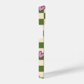 Green Checkerboard Aesthetic Phone Case iPhone Hülle (Rechte Seite)