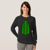Green Checkerboard Neck Tie St Patrick's Day Tuxed T-Shirt (Vorne ganz)