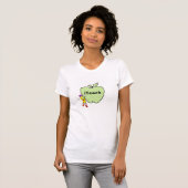 Green Checkered Apple Teacher's T - Shirt (Vorne ganz)
