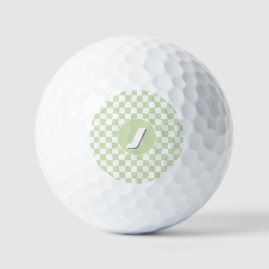 Green Checkered Pattern Golfball (Vorderseite)
