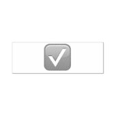 Green Checkmark in Box - Emoji Permastempel (Design)
