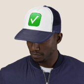 Green Checkmark in Box - Emoji Truckerkappe (Beispiel)