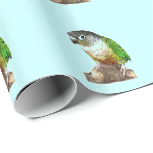 Green Cheek Conture Geschenkpapier (Rolleneckpunkt)